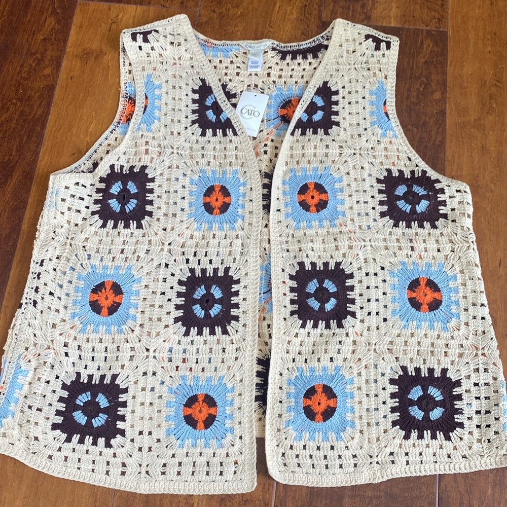 Cato Granny Square Vest